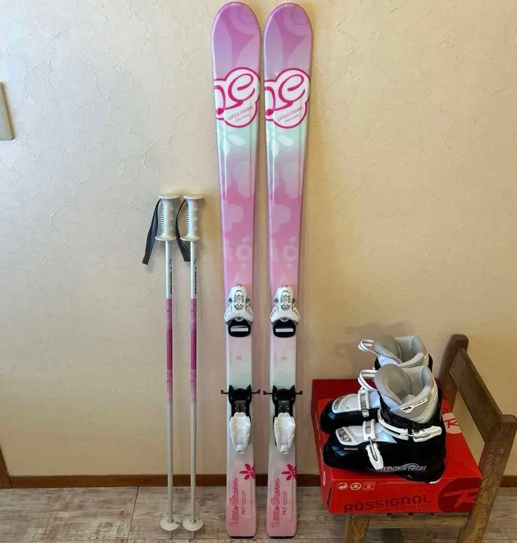 ◾️カービングスキーセット　スキー板140㎝ ブーツ23㎝　子供用　ジュニア用