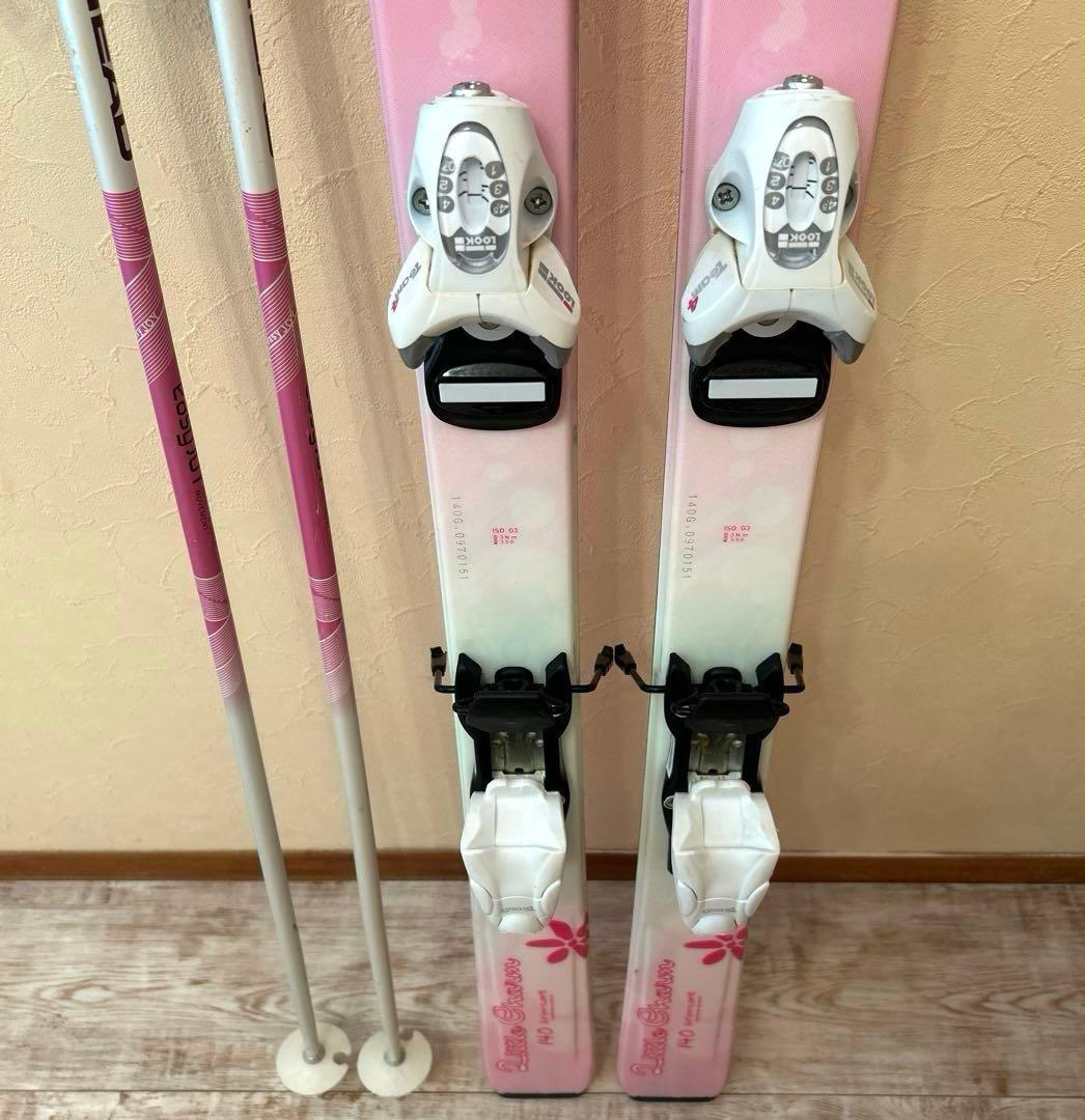 ◾️カービングスキーセット　スキー板140㎝ ブーツ23㎝　子供用　ジュニア用