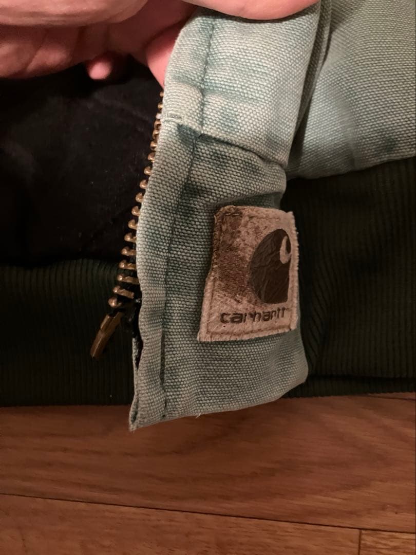 【破損あり】carhartt カーハート　サンタフェジャケット　グリーン