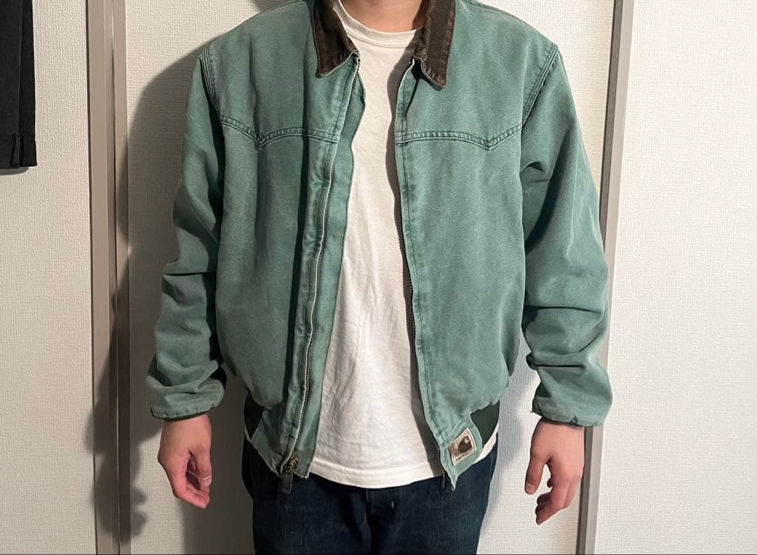 【破損あり】carhartt カーハート　サンタフェジャケット　グリーン
