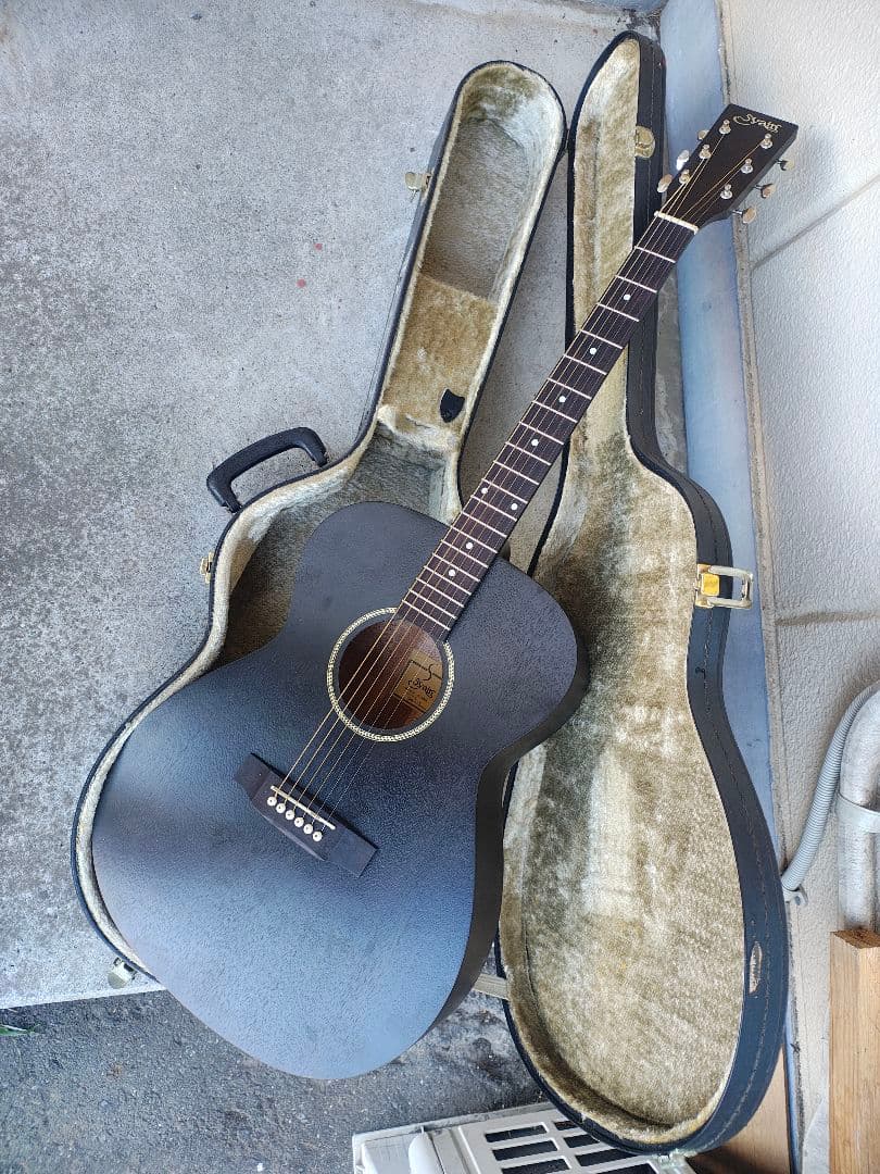 超美品 S.Yairi YF-04 BK マットブラック仕上げ／弦高2.2mm