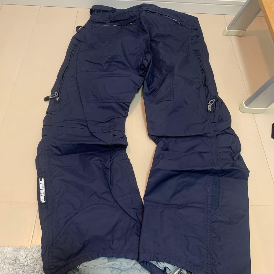 最終価格！Fuel スノーボードウェア Mサイズ ネイビー/イエロー上下