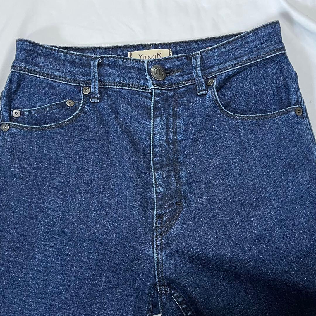 【極美品】YANUK 金子綾 コラボ スリムフレア デニム 25 濃紺 INR