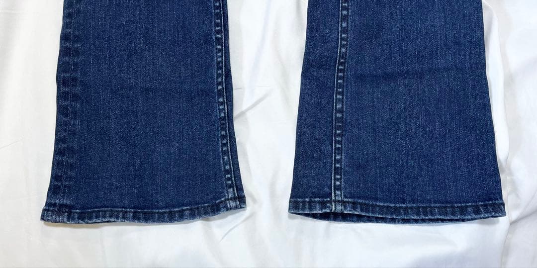 【極美品】YANUK 金子綾 コラボ スリムフレア デニム 25 濃紺 INR