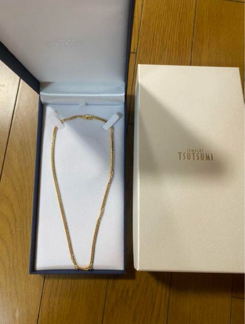 最終。k18 喜平ネックレス　19.3g 6面w