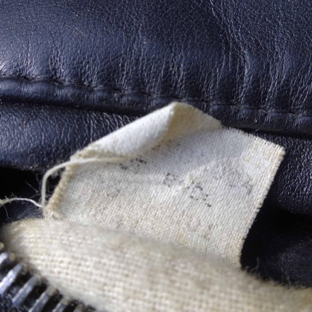 ショットUSA製641 LENZIP シングルライダース立ち襟 36ライナーなし