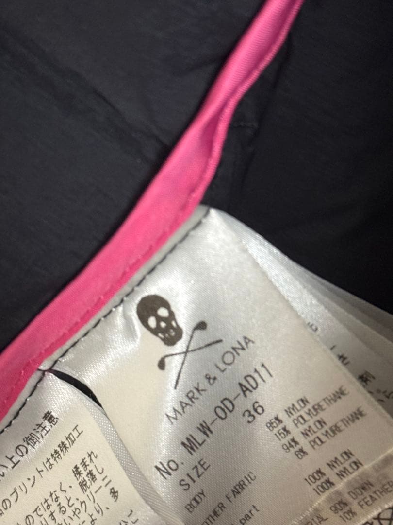 美品MARK & LONA ブラック ダウンジャケット