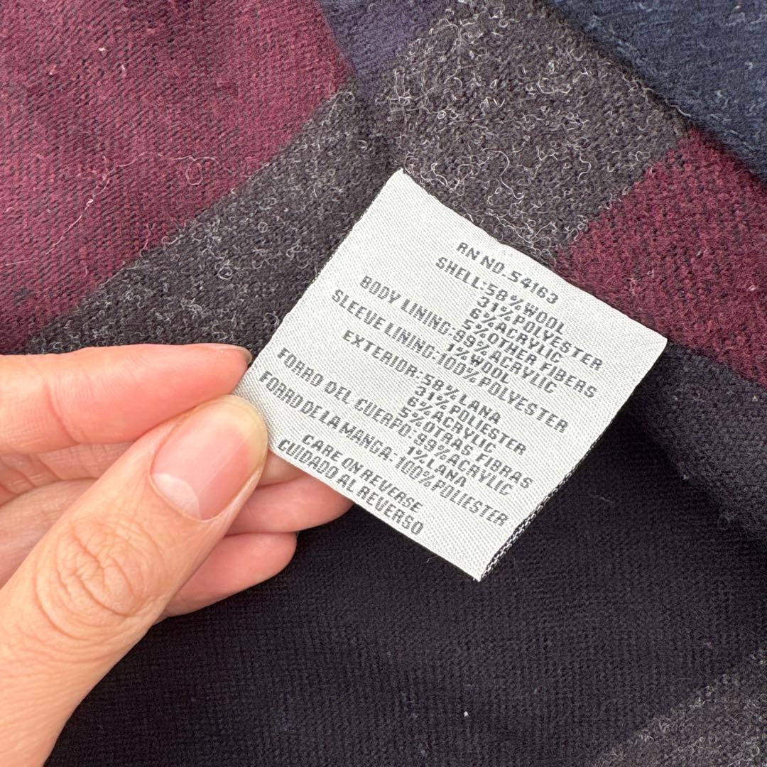 Levi's ライダース　ジャケット　ジップ　短丈　ウールジャケット　ブラック