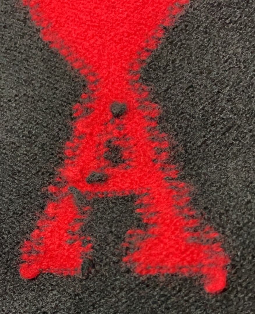 アミパリス　セーター　Ｓ　ブラック　黒　赤　ハート　ウール100％　ユニセックス