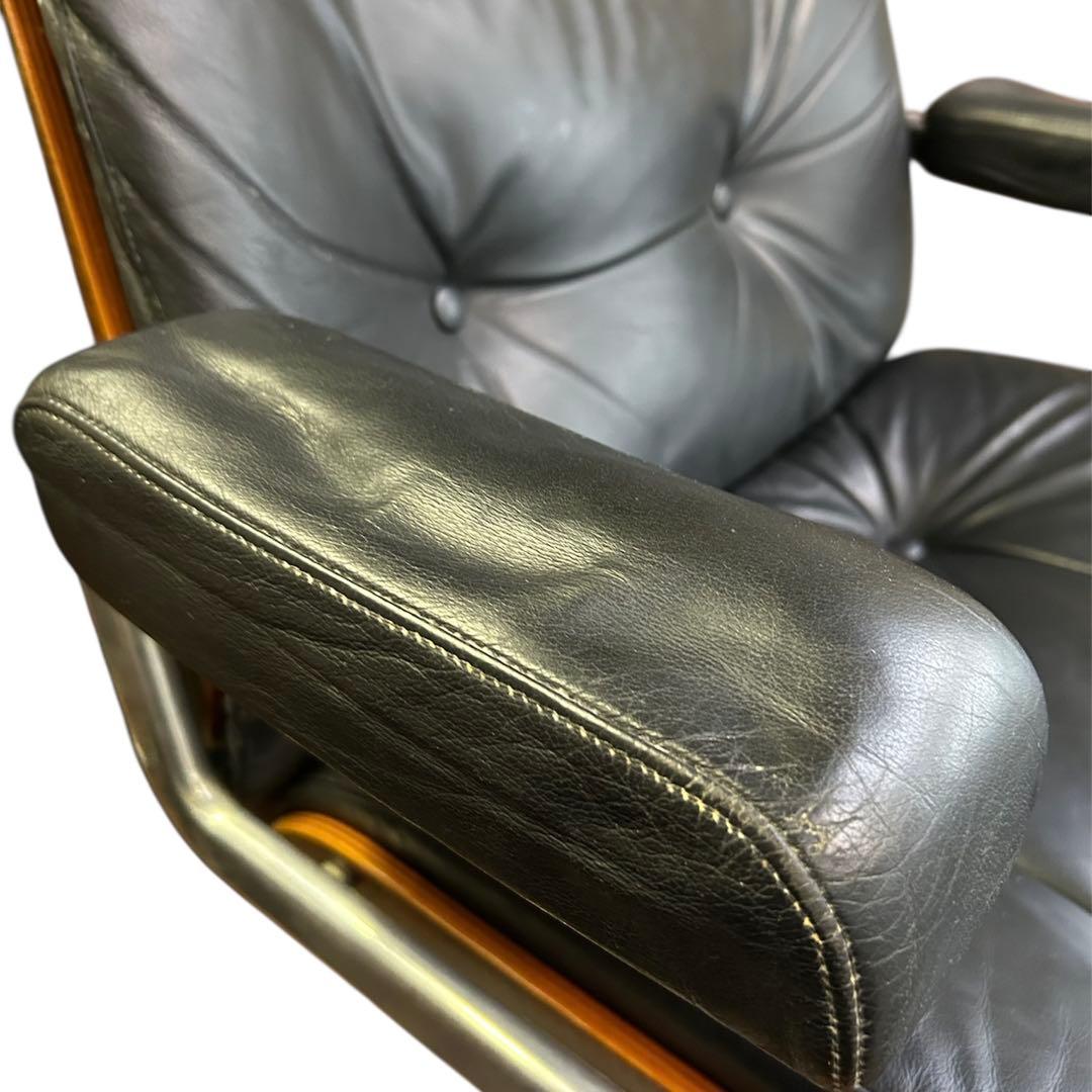 ジロフレックス giroflex 82パサール レザー ウッド ハイバック 本革