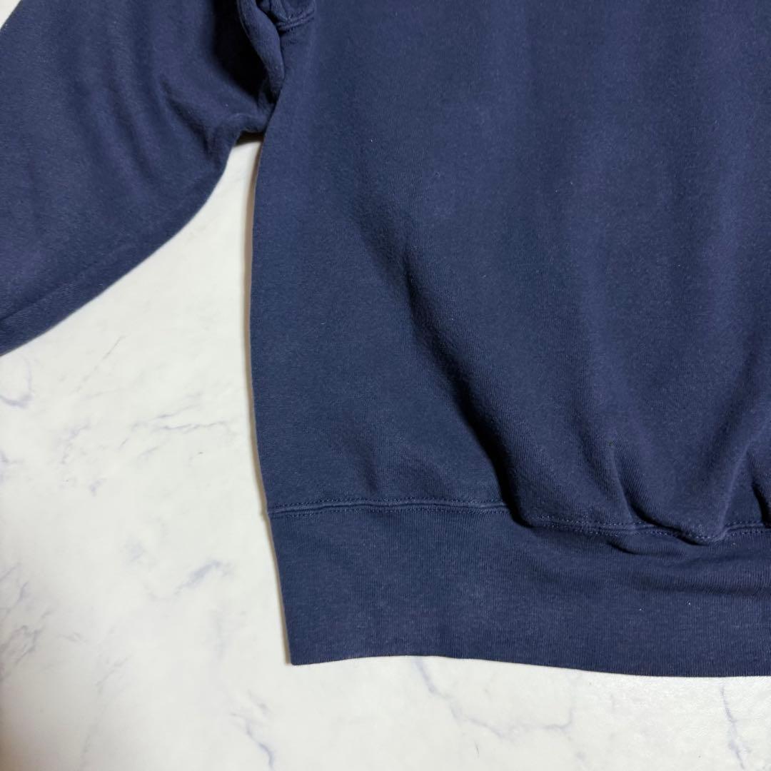 90's NIKE ナイキ USA製 スウェット トレーナー 刺繍ロゴ ネイビー