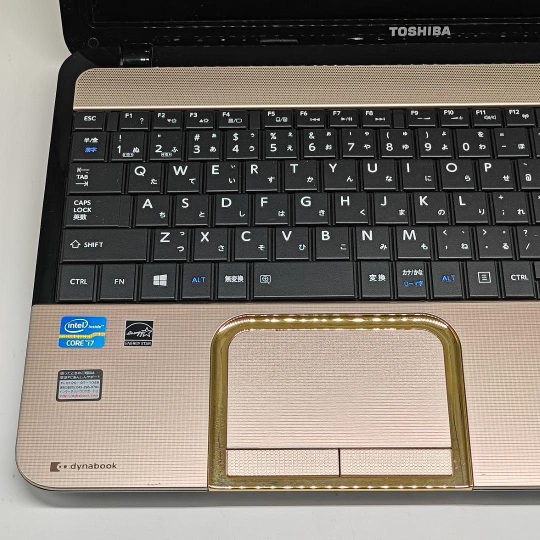 【東芝】T552 高性能i7 SSD256GB 8GB ゴールド ノートPC