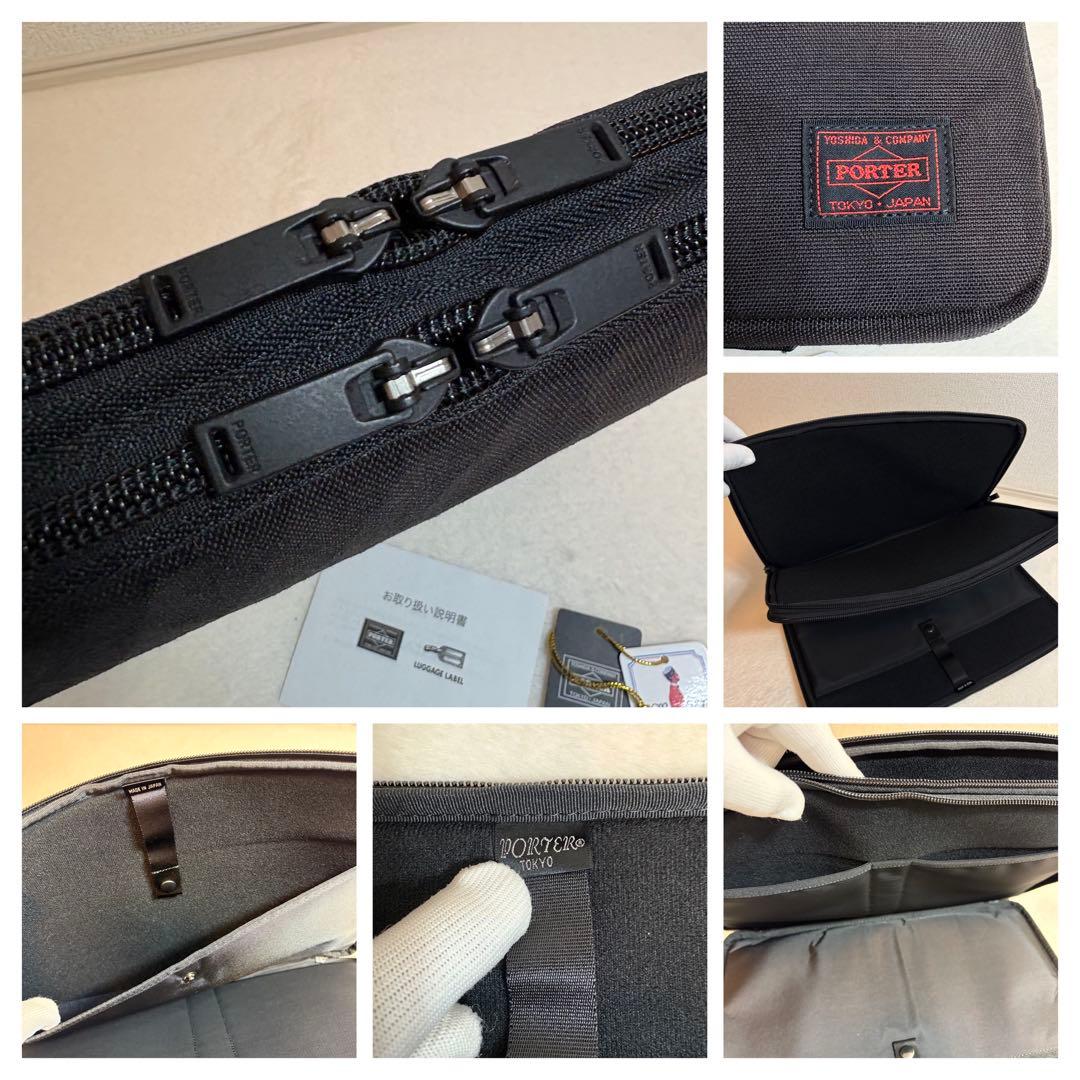 【極美品】　ポーター　PORTER　タブレット　ノートPCケース　赤タグ