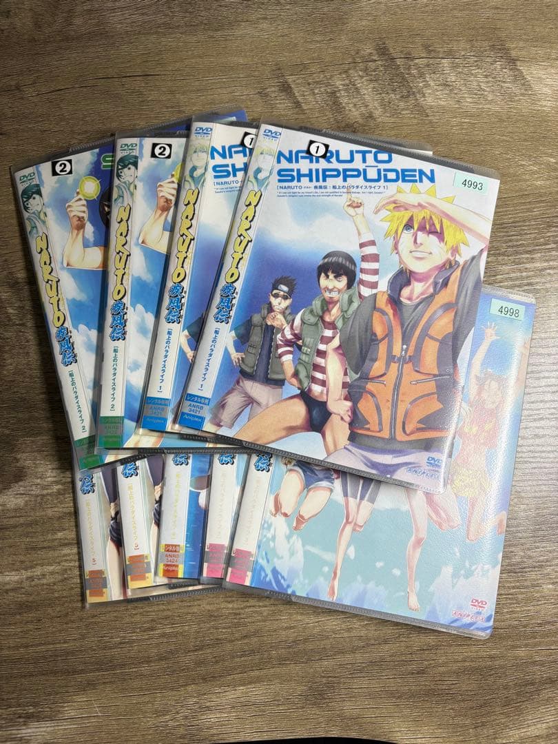 ナルトdvdレンタル落ちセット