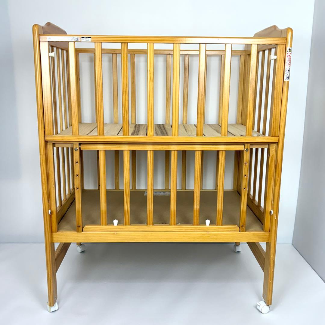 【美品】カトージ ハイシート ミニベビーベッド （内寸：60×90cm）