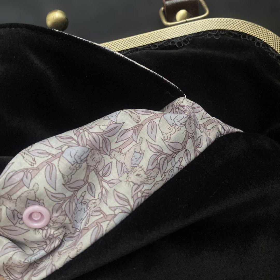 ミナペルホネン生地　がま口バッグ