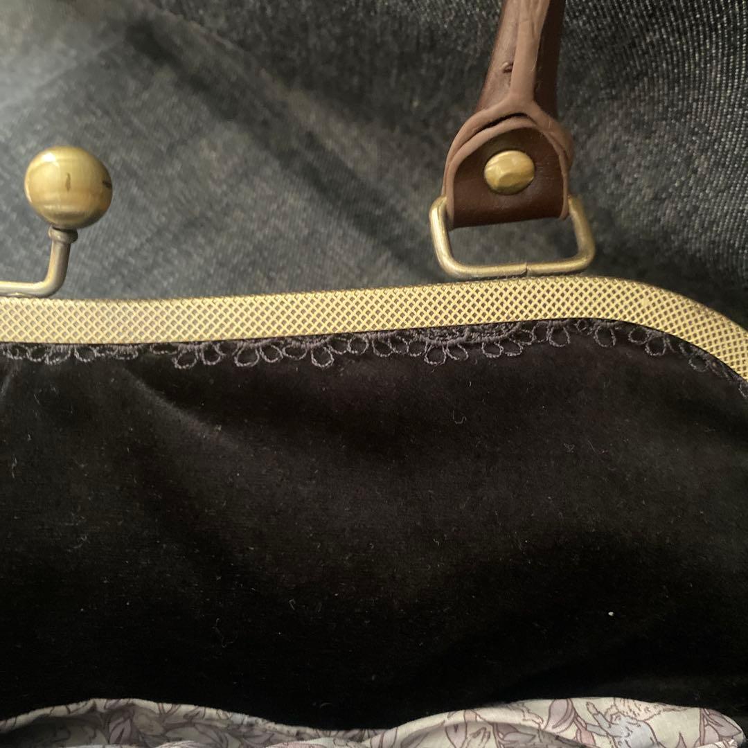 ミナペルホネン生地　がま口バッグ