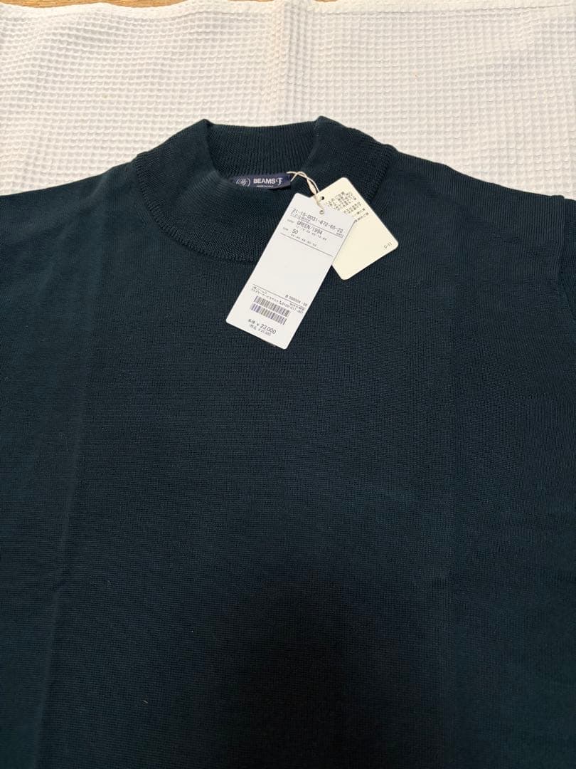 新品Beams-Fオリジナル　モックネックセーター　サイズ５０　イタリア製