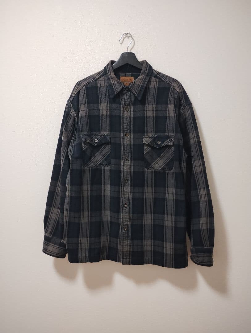 ST JOHN’S BAY セントジョンズベイ ネルシャツ ヘビネル XL