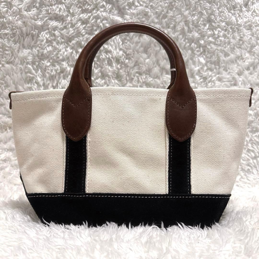 バッグ Hender Scheme campus suede handle tote S