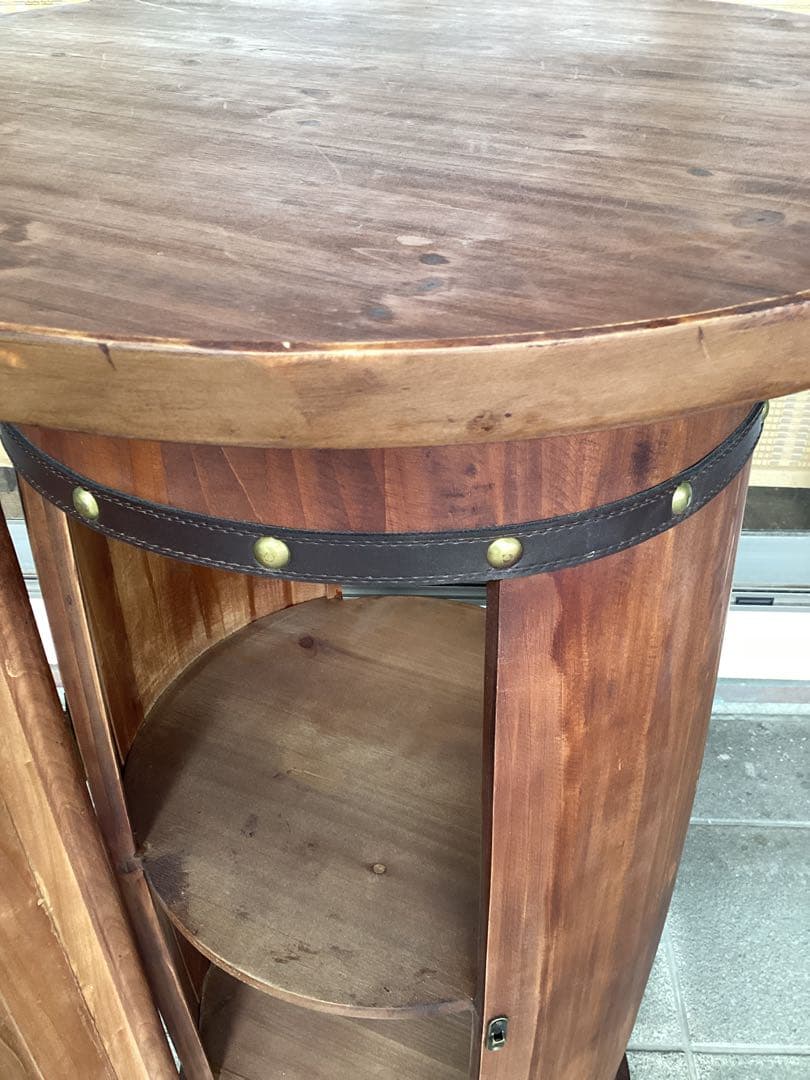 [ pumpkins　]カウンター　テーブル　樽型　バーキャビネット