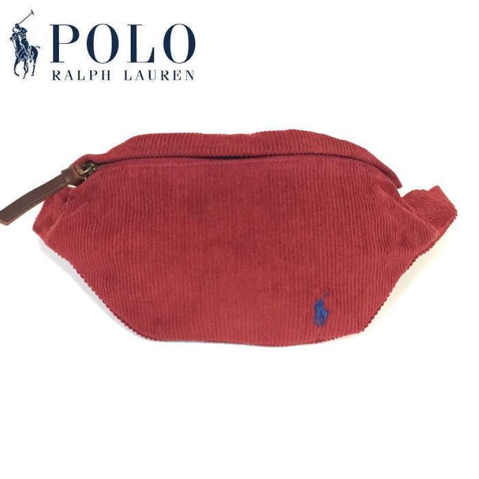 新品 タグ付き ポロラルフローレン コーデュロイ ウエストパック ウエストバッグ