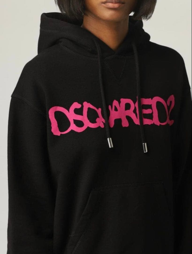 (新品) DSQUARED2 ディースクエアード ロゴパーカー　フーディ