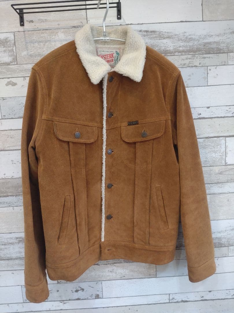 d*e様 ヒステリックグラマー　スエード　　ボア　トラッカージャケット　M