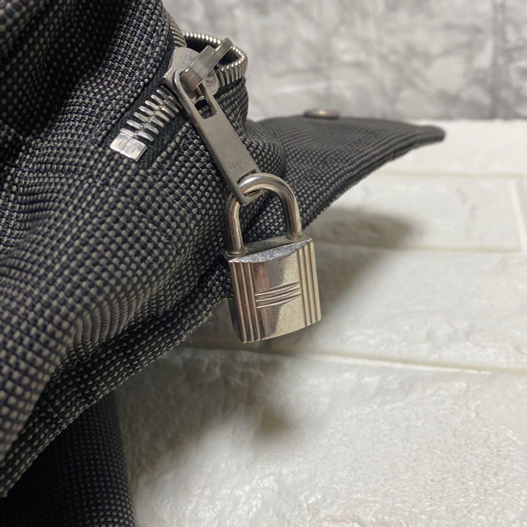 moma【HERMES】エルメス エールライン トートPMグレーキャンバス