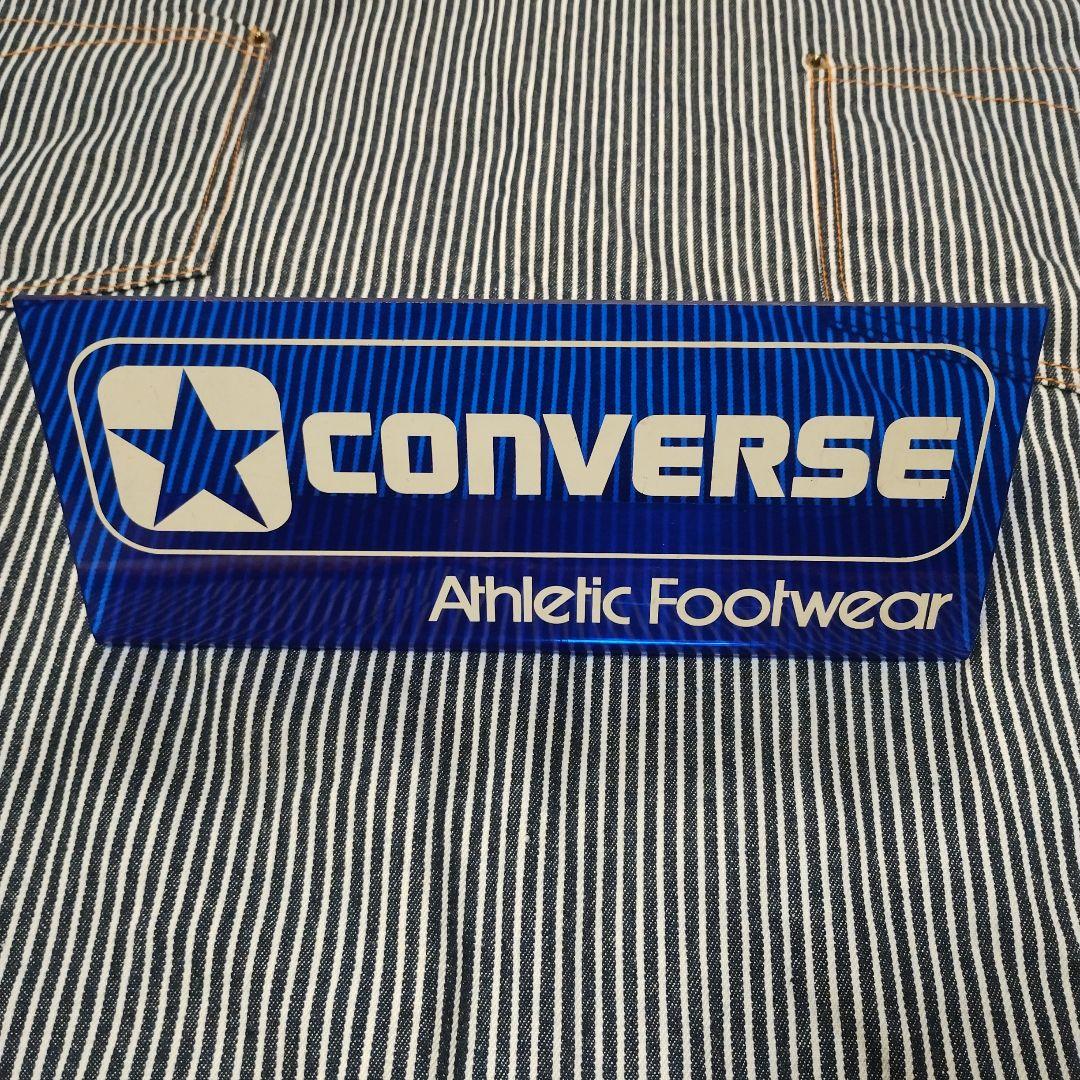 レア☆CONVERSEコンバース店舗用プラスチックディスプレイサイン　ビンテージ