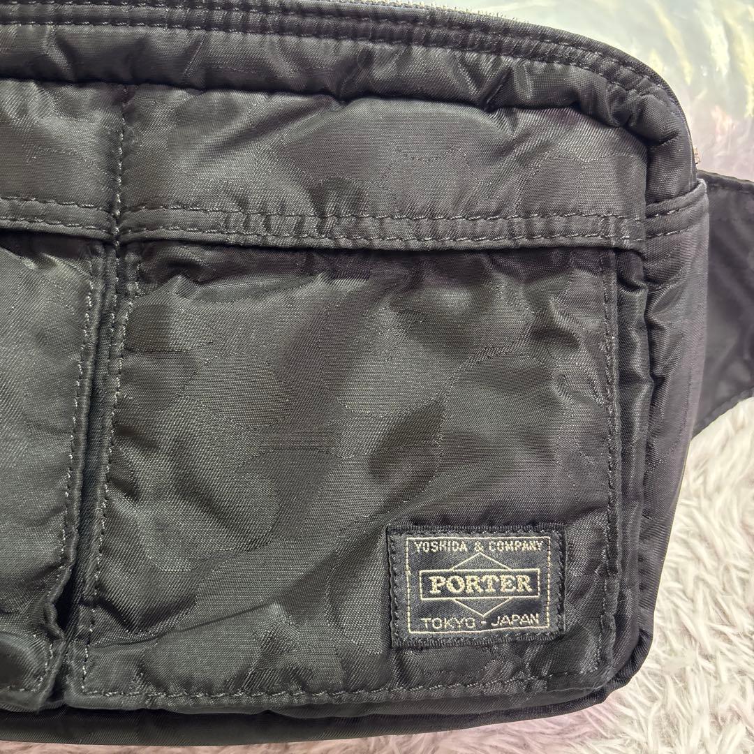 J*K様 希少 ポーター×エイプ コラボ ボディバッグ ウエストポーチ ブラック