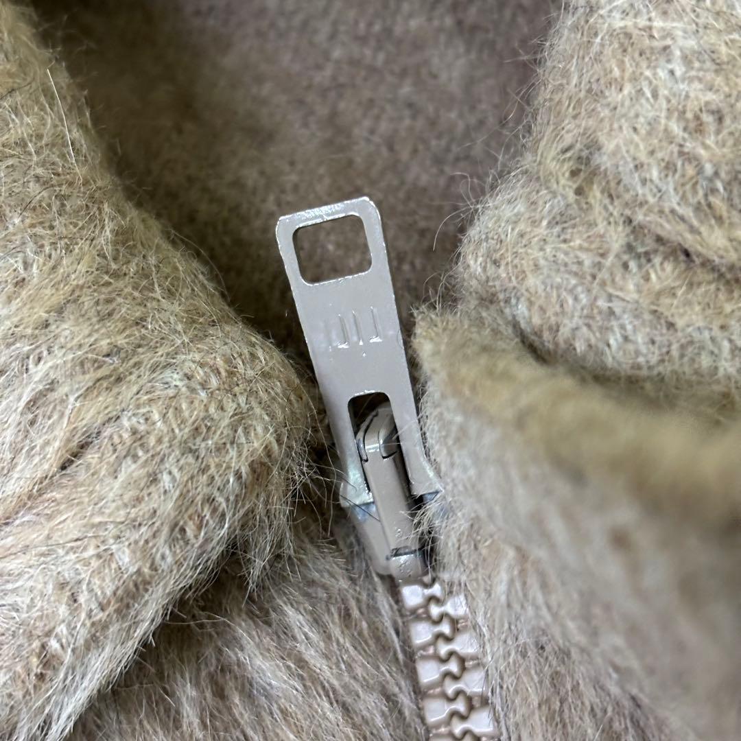 美品　Agnona イタリア製　ウール　ファー　ブラウンジャケット