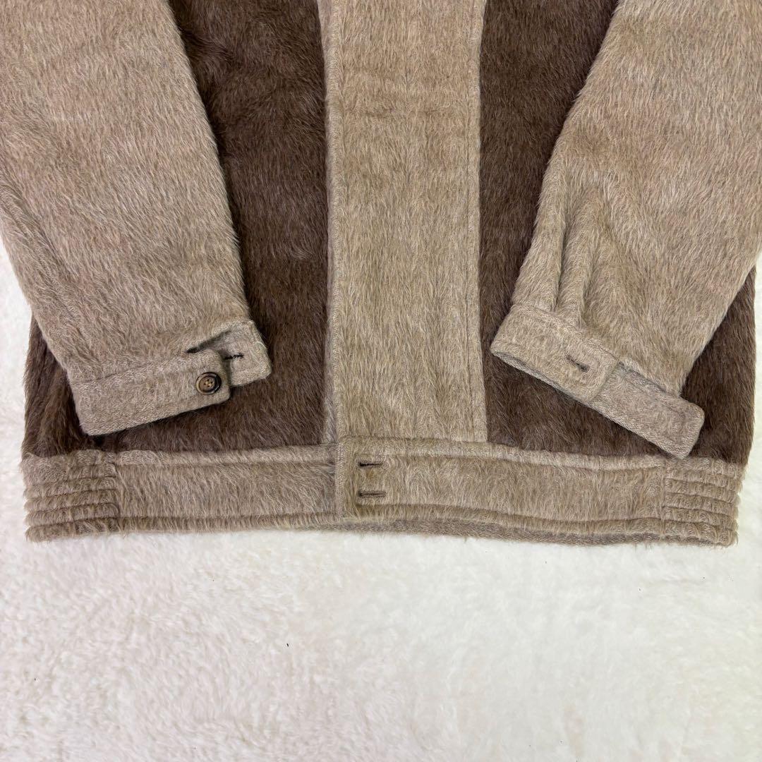 美品　Agnona イタリア製　ウール　ファー　ブラウンジャケット
