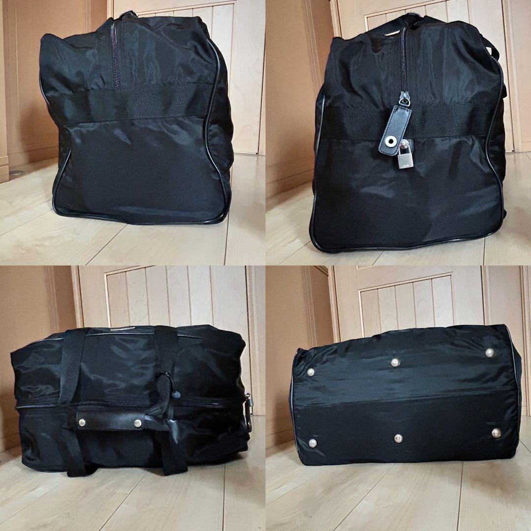 PRADA プラダ ボストンバッグ ナイロン ブラック 大容量 軽量 鍵付き