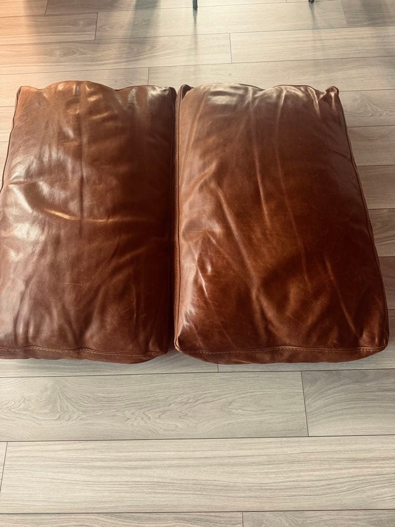 専用クラッシュゲート 2.5人掛けソファ 本革 ヴィンテージ調レザークッション付