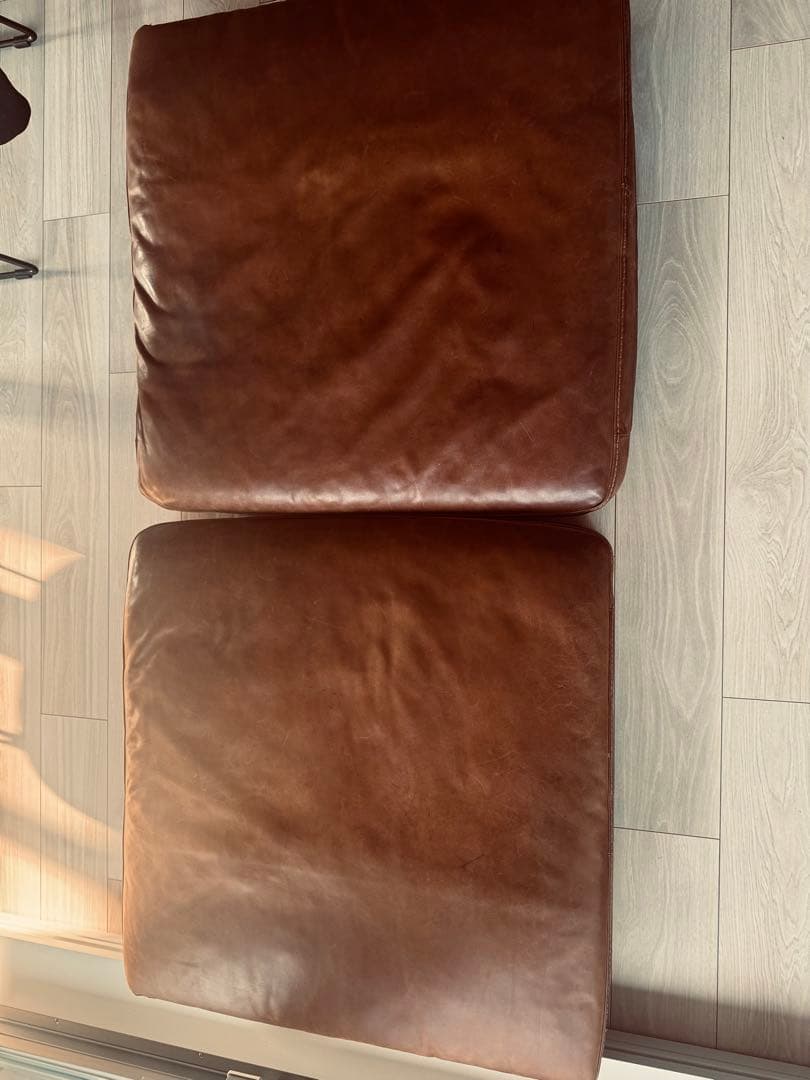 専用クラッシュゲート 2.5人掛けソファ 本革 ヴィンテージ調レザークッション付