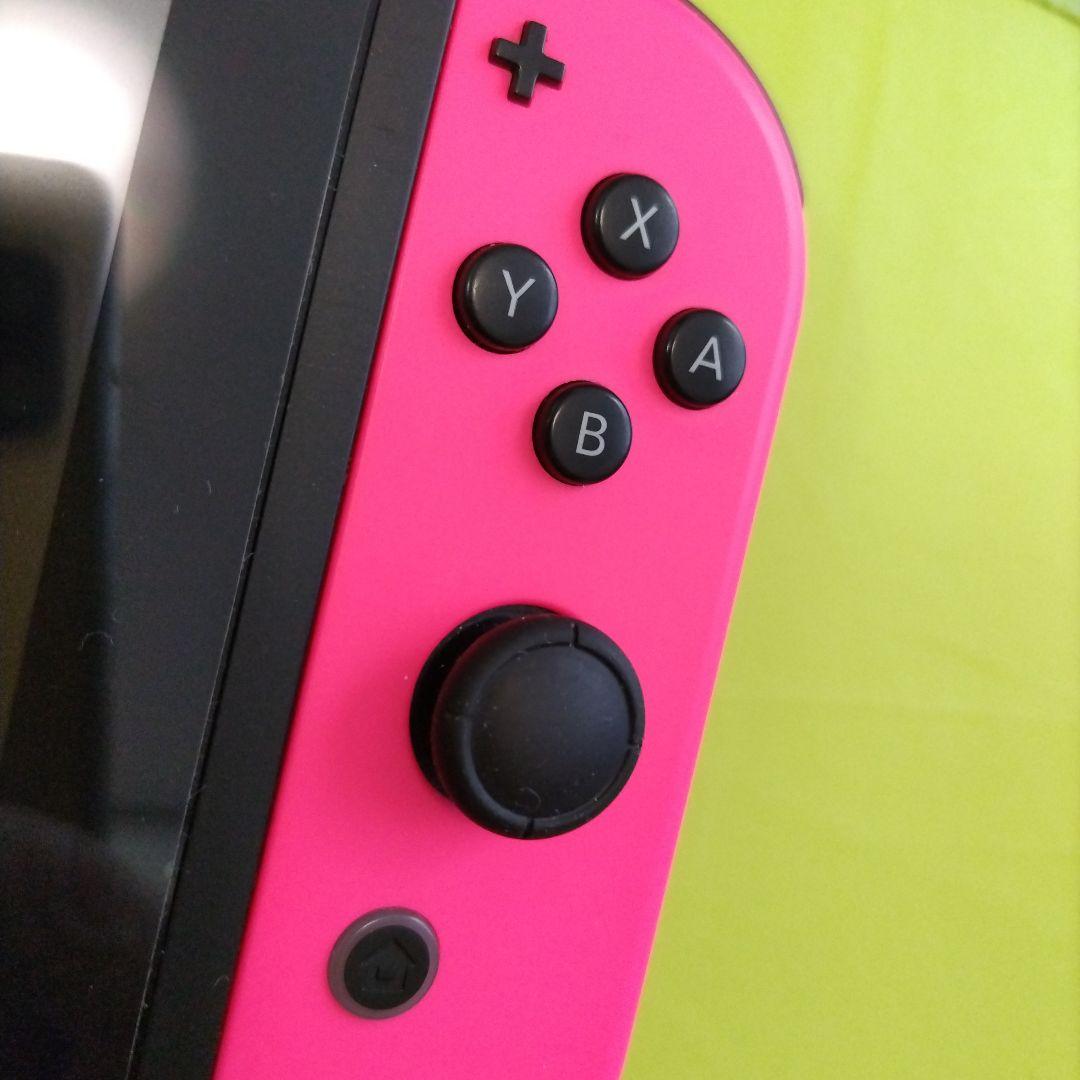 Nintendo Switch 本体一式 ジャンク ネオンパープル ネオンピンク