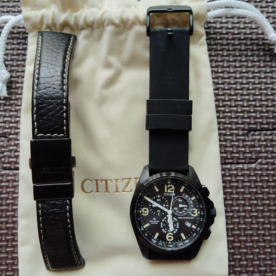 CITIZEN プロマスター　クロノグラフ 時計 ラバーベルト海外仕様