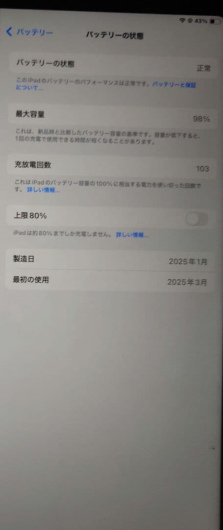 Apple iPad本体10世代 Wi-Fiモデル青色