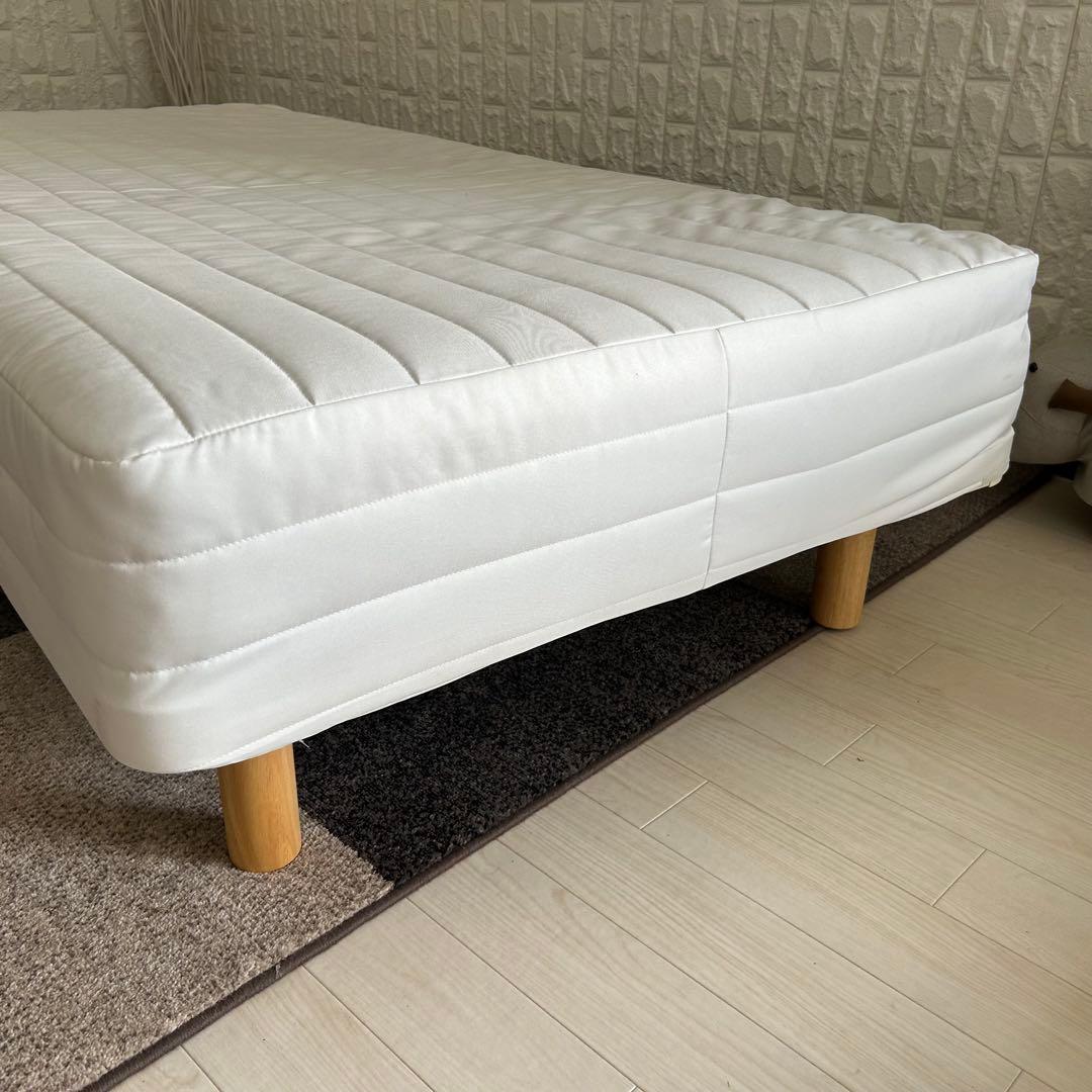 都内23区送料無料❗️ 無印良品　シングルベッド　脚付マットレス✨