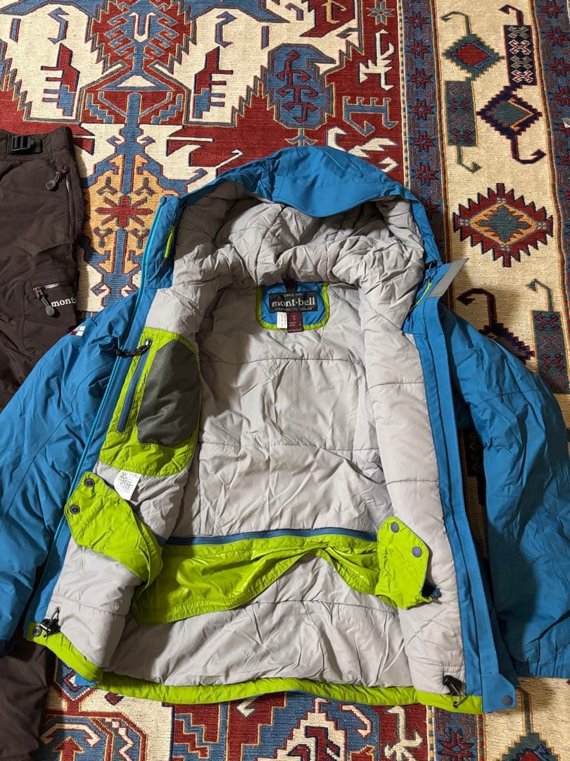 3回使用のみmontbellモンベルスキーウェアスノボセットレディースM