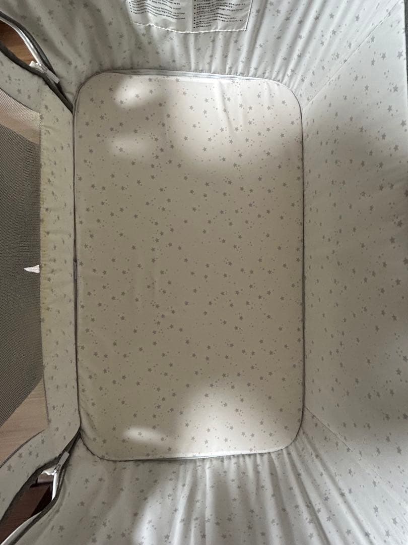 ［3/17まで］HZDMJ ベビーベッド　グレー　プレイヤード