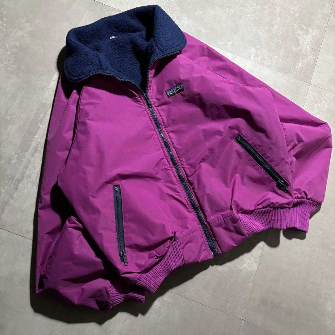 90s patagonia パタゴニア　シェルドシンチラジャケット　紫　USA