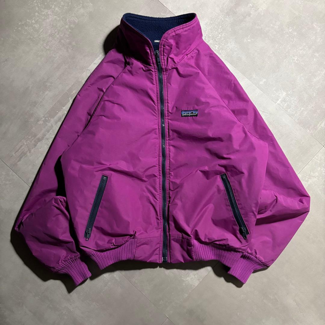 90s patagonia パタゴニア　シェルドシンチラジャケット　紫　USA