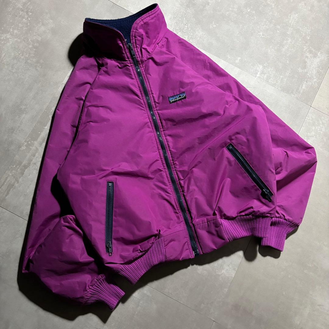 90s patagonia パタゴニア　シェルドシンチラジャケット　紫　USA