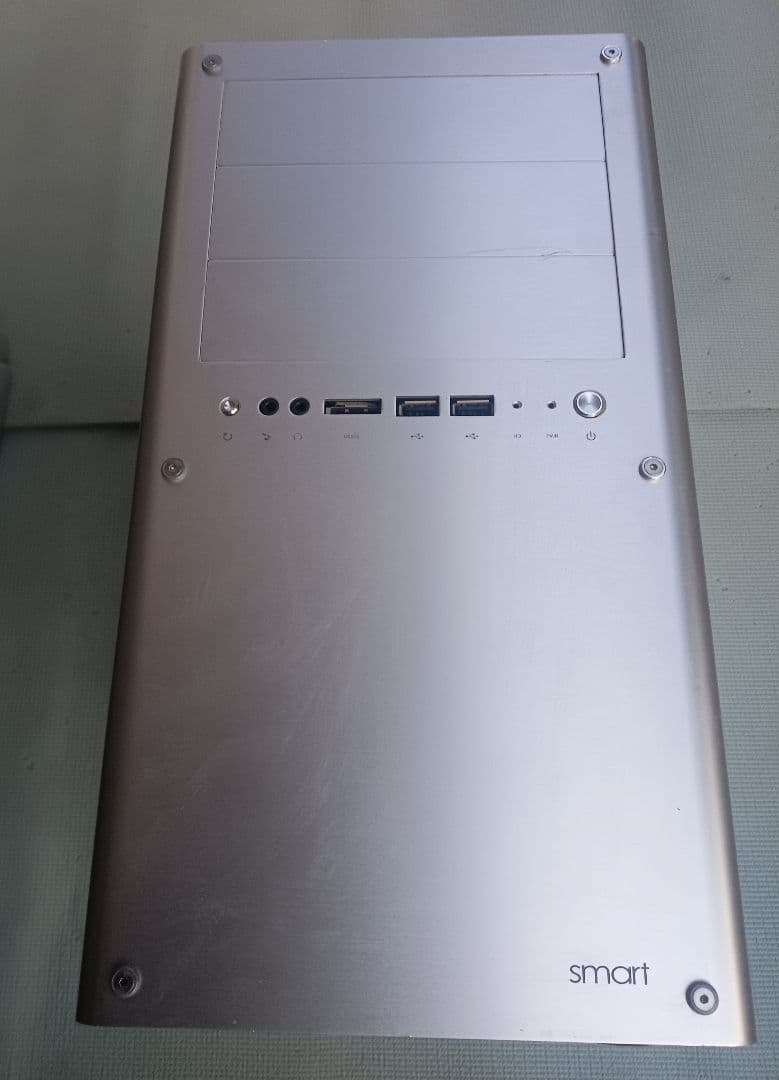 Abee SC330T-S✌️マイクロタワーケース PCケース アルミ シルバー