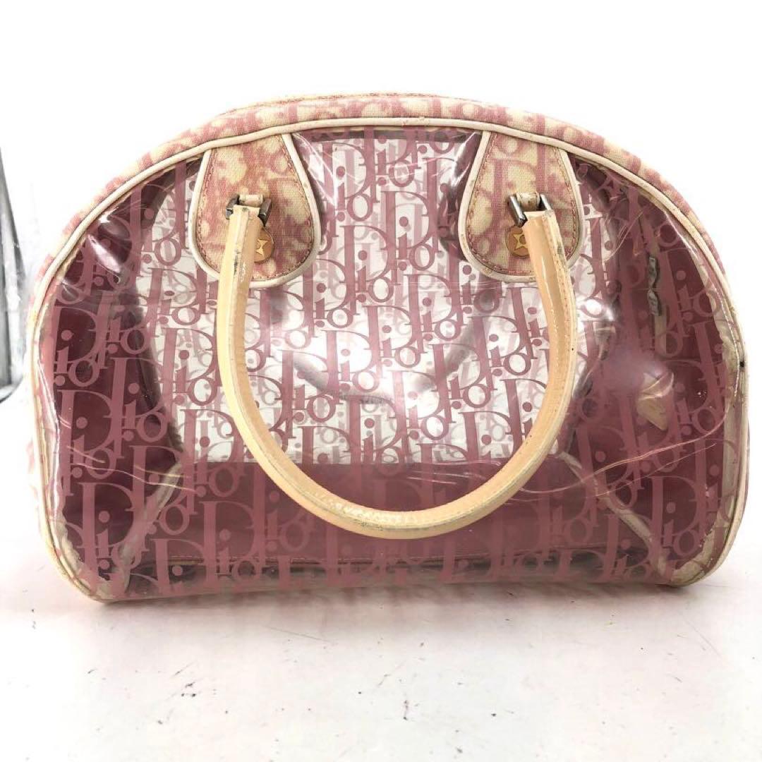 ディオール ハンド ミニボストンバッグ ビニール プール トロッターFS236