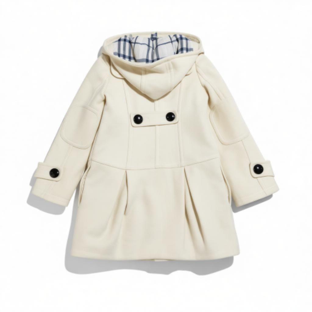 三陽商会　バーバリーブルーレーベル　アンゴラ混　Aライン　ダッフルコート　М