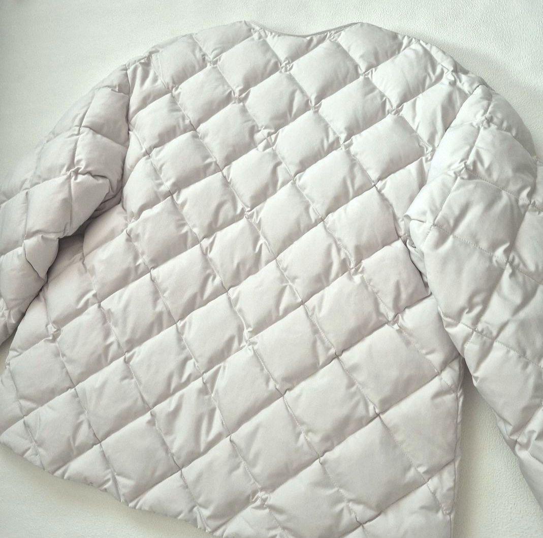 TAION×UNFILO人気✨キルティング ショート丈ブルゾン アイボリー