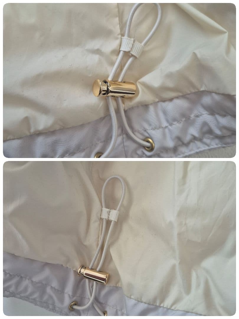 TAION×UNFILO人気✨キルティング ショート丈ブルゾン アイボリー